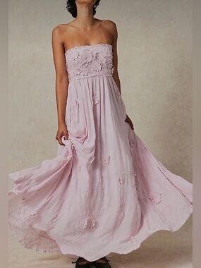 Free People Rosa Maxi Dress S in Lilac
